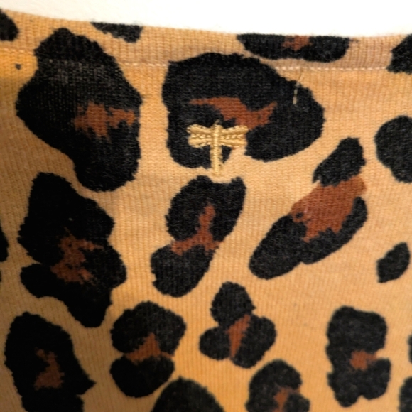 Tyler Boe Leopard Print Cashmere Blend Sweater S - Picture 7 of 9